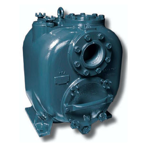 a cerulean self-priming stainless centrifugal end suction water pump