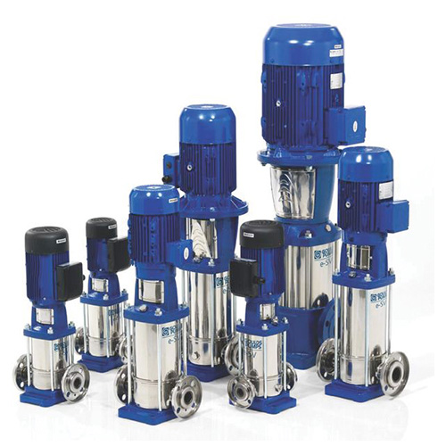 a group of vertical multistage above ground jetpumps